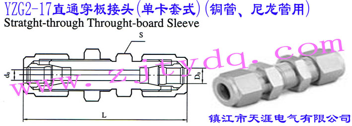YZG2-17ֱͨ^(οʽ)(~)Straight-through Through-board Sleeve